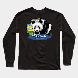 White Panda - WILD NATURE - WHITE PANDA -5 Long Sleeve T-Shirt